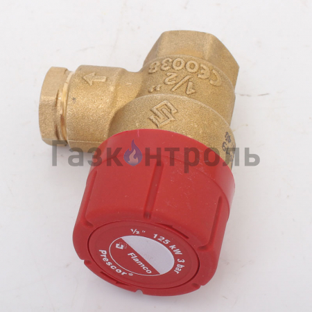Клапан предохранительный Prescor 3 bar 1/2" фото 2