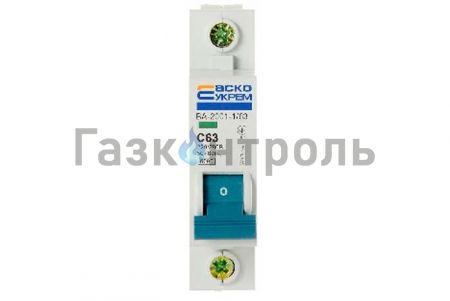 Выключатель УКРЕМ ВА-2001 1р 63А АсКо фото 1