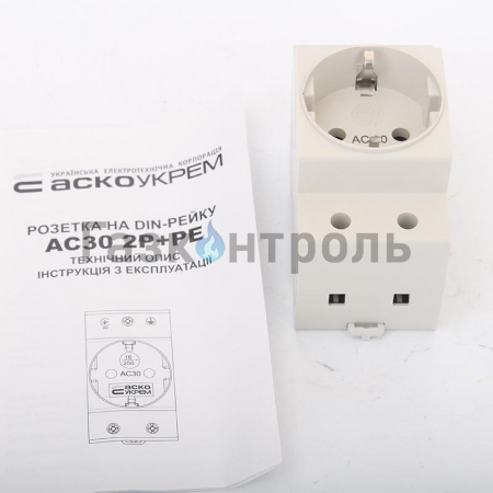 Розетка с заземлением AC30-5 фото 2